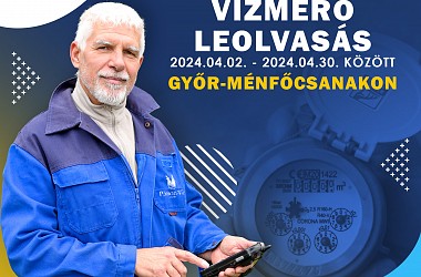 Aknás lakossági leolvasás Győr-Ménfőcsanakon